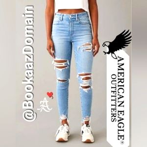 NEW American Eagle NE(X)T LEVEL Hi-Rise Ripped Jeggings